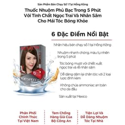 Thumbnail Nhuộm Tóc Phủ Bạc Chiết Xuất Nhân Sâm Revlon Top Speed 1
