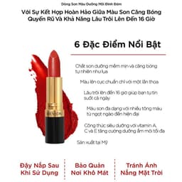 Thumbnail Son Môi Lâu Trôi Revlon Super Lustrous Lipstick Căng Bóng Ẩm Mịn 4.2g 1