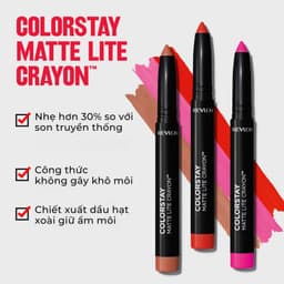 Thumbnail Son Bút Chì Lì Mịn Lâu Phai Revlon Colorstay Matte Lite Crayon (1.4g) 3