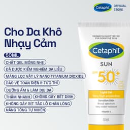 Thumbnail Gel chống nắng vật lý dưỡng ẩm 2in1 dịu lành cho da thiên khô nhạy cảm Cetaphil Sun SPF 50+ Light Gel 50ML 2