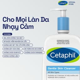 Thumbnail Sữa rửa mặt dịu lành cho da nhạy cảm CETAPHIL GENTLE SKIN CLEANSER 1000ML 1