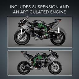 Thumbnail LEGO TECHNIC 42170 Đồ chơi lắp ráp Xe mô tô thể thao Kawasaki Ninja H2®R (643 chi tiết) 3