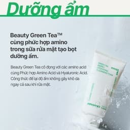 Thumbnail Bộ 2 Sữa rửa mặt làm sạch và cấp ẩm từ trà xanh Innisfree Green Tea Hydramino Cleansing Foam 150g 3