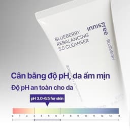 Thumbnail Sữa rửa mặt Blueberry làm sạch, cân bằng dầu và độ ẩm innisfree Blueberry Rebalancing 5.5 Cleanser 3