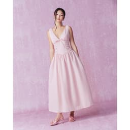 Thumbnail RECHIC Đầm dài Kyomi cổ V sát nách dáng xòe chiết eo sang trọng 1