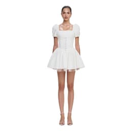 Thumbnail RECHIC Đầm ngắn xòe Erica cổ vuông tay phồng phối corset sang trọng thanh lịch 3