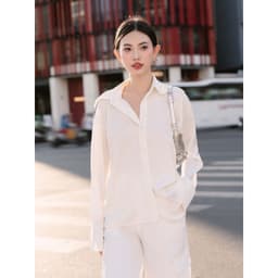 Thumbnail RECHIC Áo kiểu sơ mi Zeny tay dài cơ bản sang trọng 4