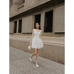 Thumbnail RECHIC Đầm 2 dây Breezy dáng cúp ngực phối ren sang trọng 1