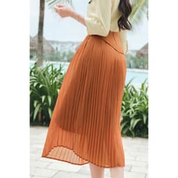 Thumbnail Chân váy dáng xòe dập ly, phủ cạp LAMER L62L24Q005 4
