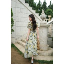 Thumbnail Đầm Maxi Roselle Cổ Vuông Tùng Xoè Xẻ Gối Đầm ĐI Biển Đi Tiệc SHE'S BACK S63L25H002 2