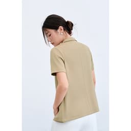 Thumbnail Set Áo vest đờ mi cổ 2 ve phối Quần short ly súp LAMER O65D24H005, O64S24H003 3