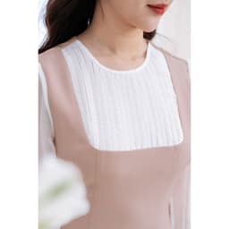 Thumbnail Đầm Dáng A VIEN TRAN Tay Bồng Phối Voan V63R23Q004 2
