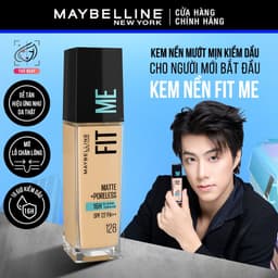 Thumbnail Kem Nền Mịn Nhẹ Kiềm Dầu Fit Me Maybelline Matte Poreless Foundation 30ml 2