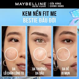 Thumbnail Kem Nền Mịn Nhẹ Kiềm Dầu Fit Me Maybelline Matte Poreless Foundation 30ml 3