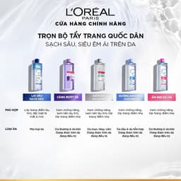 Thumbnail Bộ 2 nước tẩy trang đa năng 3in1 tươi mát L'Oreal Paris (xanh dương nhạt) 400ml 3