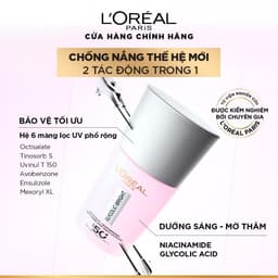 Thumbnail Sữa chống nắng phổ rộng mỏng nhẹ bảo vệ da và dưỡng sáng mờ thâm nám Glycolic Bright Anti-Dark Spot L’Oréal Paris 50ml 3