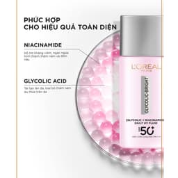 Thumbnail Sữa chống nắng phổ rộng mỏng nhẹ bảo vệ da và dưỡng sáng mờ thâm nám Glycolic Bright Anti-Dark Spot L’Oréal Paris 50ml 2