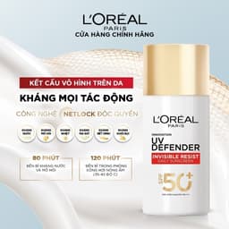 Thumbnail Sữa Chống Nắng Phổ Rộng Vô Hình Thoáng Da, Kháng Mọi Tác Động UV Invisible Resist SPF 50+ PA++++ L’Oréal Paris 50ml 2