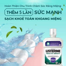 Thumbnail Bộ 2 Nước súc miệng làm trắng răng Listerine Healthy Bright Mouthwash 750ml/chai 2