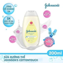 Thumbnail Sữa dưỡng ẩm mềm mịn Johnson's baby cotton touch 200ml 2