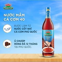 Thumbnail Nước mắm cá cơm Thuận Phát 40 độ đạm 610ml - Từ nước cốt nhĩ cá cơm Phú Quốc 3
