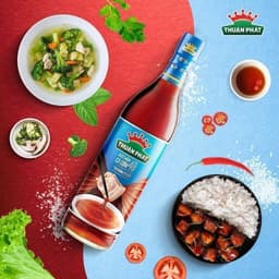 Thumbnail Nước mắm cá cơm Thuận Phát 40 độ đạm 610ml - Từ nước cốt nhĩ cá cơm Phú Quốc 2