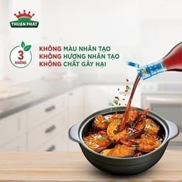 Thumbnail Bộ đôi nước mắm Thuận Phát CHẤM NẤU ĐẬM ĐÀ (1 chai 40 độ đạm 610ml + 1 chai cá cơm than 740ml) 3