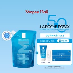 Thumbnail Gel rửa mặt cho da dầu nhạy cảm La Roche-Posay Effaclar Foaming Gel 400ml (Túi refill) 1