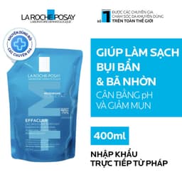 Thumbnail Gel rửa mặt cho da dầu nhạy cảm La Roche-Posay Effaclar Foaming Gel 400ml (Túi refill) 2