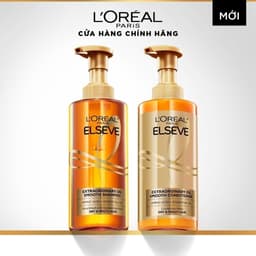 Thumbnail Bộ gội xả dưỡng tóc suôn mượt cao cấp L'Oreal Paris Extraordinary Oil Smooth 440ml x2 1