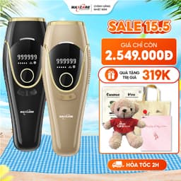 Thumbnail Máy Triệt Lông Băng Lạnh TRẺ HÓA DA IPL Maxcare M2 Bản Cao Cấp Tích Hợp Cảm Biến Da, Năng Lượng 19J Tăng 35% Hiệu Quả 1