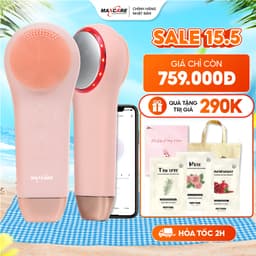 Thumbnail Máy Rửa Mặt Tích Hợp ĐẨY TINH CHẤT Multi-Task Maxcare ULTRA V1 Công Nghệ Ánh Sáng Đỏ/Xanh & Máy Rửa Mặt App Max999Pro 1