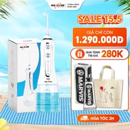 Thumbnail Máy tăm nước cầm tay Maxcare Max456SE chính hãng Nhật Bản, 5 chế độ, Áp lực tia nước 1400 lần 1 phút sạch mảng bám 1