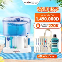 Thumbnail Máy tăm nước gia đình Maxcare Max456L Nhật Bản - Tặng 11 đầu tăm nước - BH chính hãng 12 tháng 1