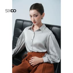 Thumbnail Quần suông lửng ống rộng SIXDO (Ochre Woven Culottes) 2