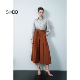 Thumbnail Áo lụa xám nhạt dài tay SIXDO (Light Grey Silk Shirt) 1
