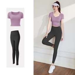 Thumbnail Đồ tập gym nữ LUHAZO set bộ đồ tập yoga quần áo thể thao big size cao cấp co giãn Pickleball tặng thước dây 377 T6T3 4