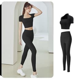 Thumbnail Đồ tập gym nữ yoga LUHAZO chất xịn kiểu vắt vai thể thao năng động co giãn thấm hút MD042&MT2 T3T2 T1T1 Pickleball 4