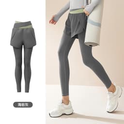 Thumbnail Quần tập gym nữ LUHAZO đi bộ thể thao set quần áo chơi pickleball quần dài vải cao cấp co giãn MK047 2