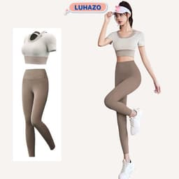 Thumbnail Đồ tập gym nữ cao cấp set quần áo tập thể dục yoga thể thao bra có mút ngực big size pickleball MD045 t1t2 1