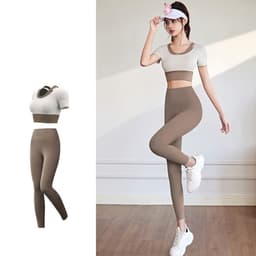 Thumbnail Đồ tập gym nữ cao cấp set quần áo tập thể dục yoga thể thao bra có mút ngực big size pickleball MD045 t1t2 2