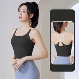 Thumbnail Áo tập gym nữ yoga LUHAZO bra có mút ngực chất xịn mịn cao cấp MB005 CT Pickleball 2