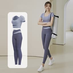 Thumbnail Bộ tập gym nữ đồ tập yoga cao cấp LUHAZO Siêu Co Giãn Có Mút Ngực Co Dãn 4 Chiều Nâng Mông MDMK Pickleball 4