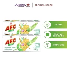Thumbnail - Bánh Cracker Dinh Dưỡng AFC Vị Rau/Lúa Mì/Gà Sả Tắc, Combo 2 Hộp X 172G (Bao Bì Giao Ngẫu Nhiên) 1