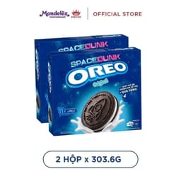 Thumbnail Bánh Quy Sôcôla OREO Vị Vani , Combo 2 Gói X 303.6G - phiên bản OREO SPACE DUNK 1