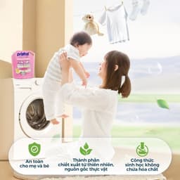 Thumbnail Bột giặt sinh học Pristal giữ màu, túi 2,3kg bột giặt quần áo không phải màu an toàn cho da em bé 4