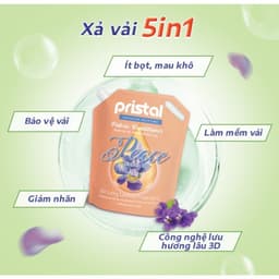 Thumbnail Nước xả vải sinh học Pristal Peace hương hoa violet, nước xả 2L lưu hương thơm cực lâu an toàn cho da em bé 2