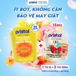 Thumbnail Nước giặt sinh học 6in1 Pristal Summer Bloom thơm lâu, túi 2L nước giặt quần áo, an toàn cho da em bé 1