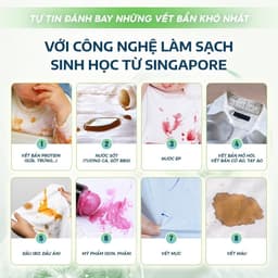 Thumbnail Combo giặt xả sinh học cao cấp 2L Pristal nước giặt quần, xả lưu hương thơm cực lâu an toàn cho da em bé 3