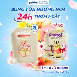 Thumbnail Nước xả vải sinh học Pristal Joy hương dâu rừng, nước xả 2L lưu hương thơm cực lâu an toàn cho da em bé 1